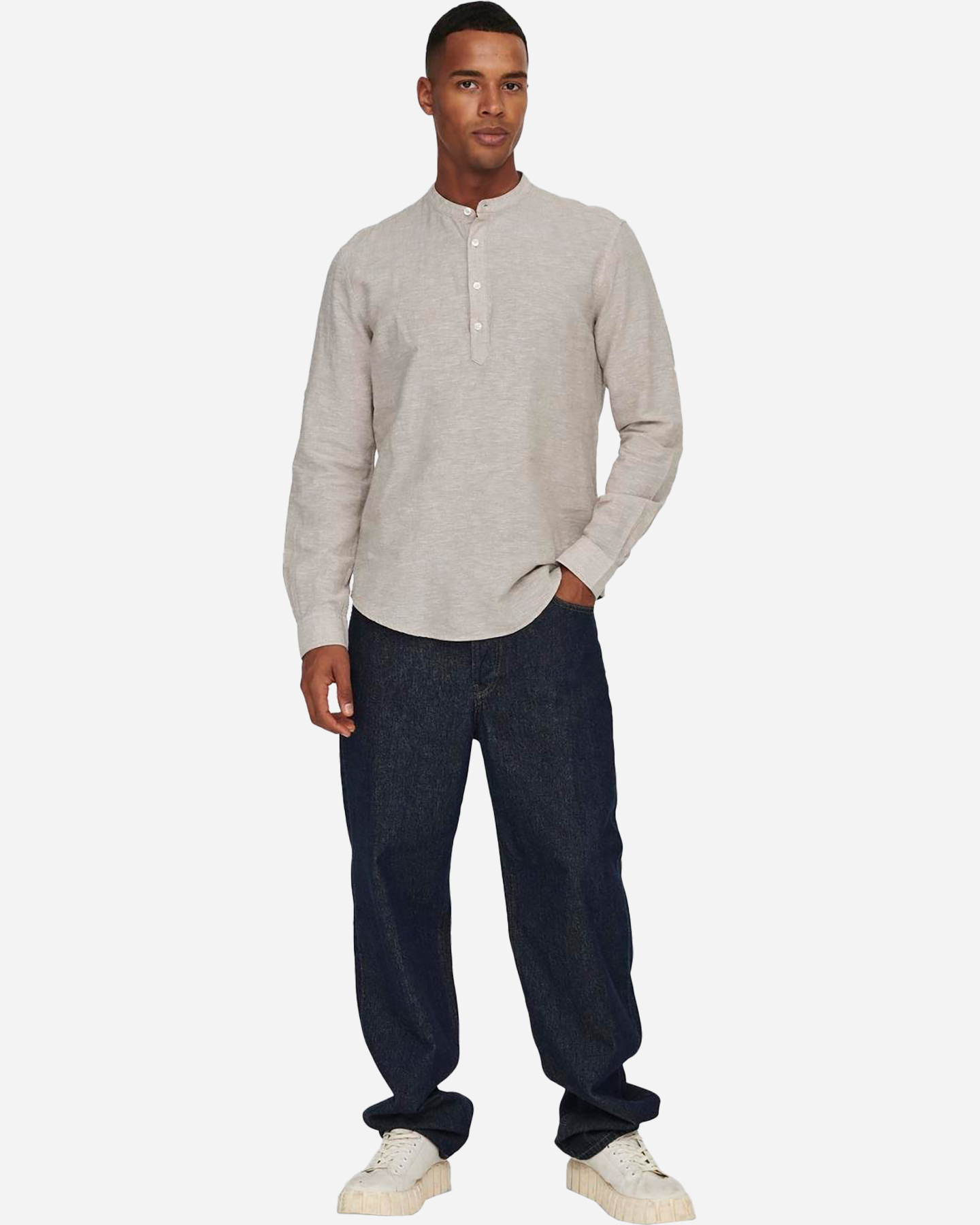 Camicia ONLY & SONS CAIDEN M - Beige - 1 | Cisalfa Sport